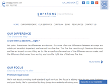 Tablet Screenshot of gunstons.com